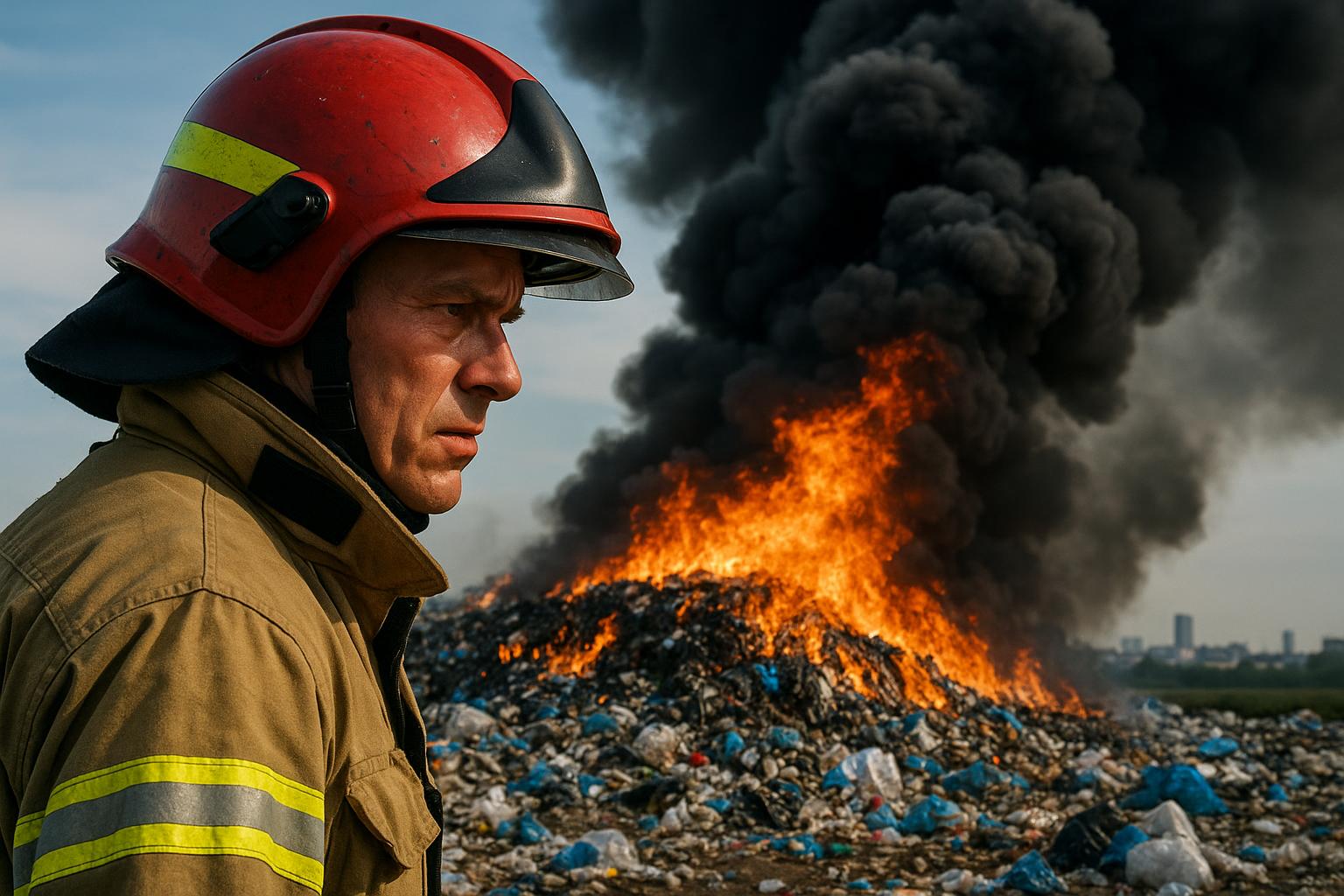 Pożar śmieci w Botlek. Smród nad miastami