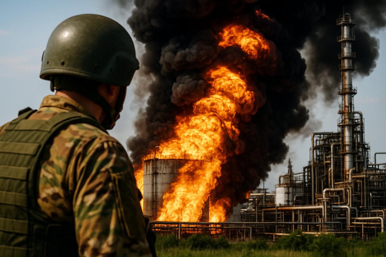 Ukraina uderza w Rosję. Płonie rafineria