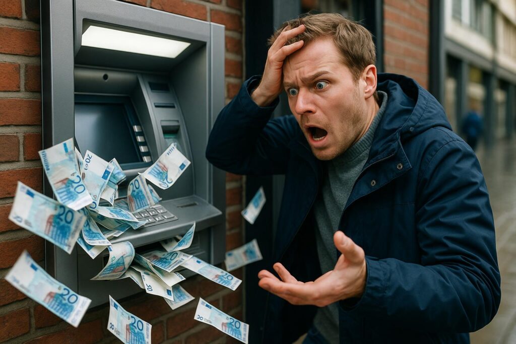 Zaskakująca awaria bankomatu w Rotterdamie!