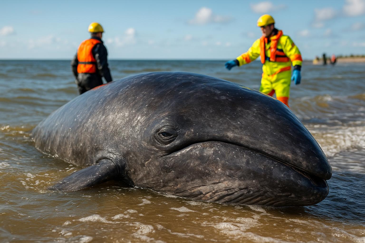Timmy, wieloryb z Bałtyku, blisko finału akcji
