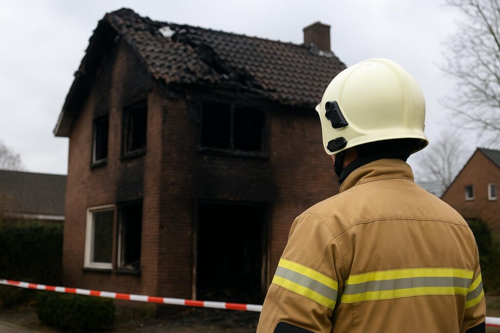 Śmiertelny pożar domu w Geldrop. Zginął 37-latek