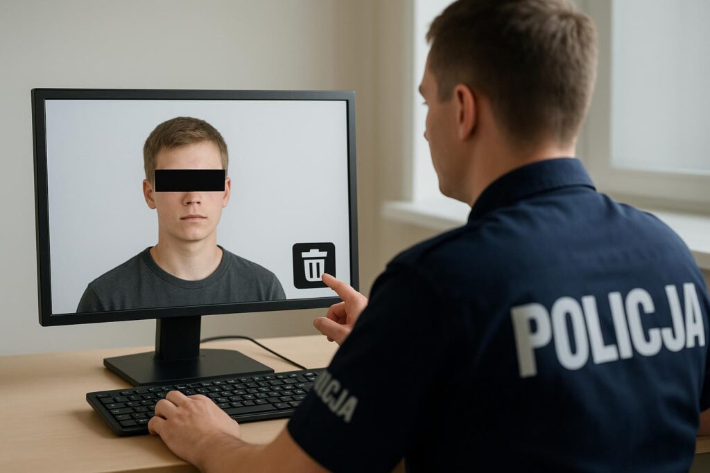Policja usunęła zdjęcie pobitego nieletniego