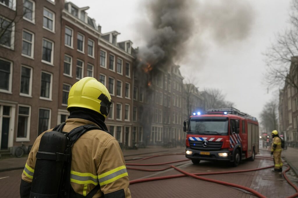 Pożar w Amsterdamie. Nie żyje jedna osoba