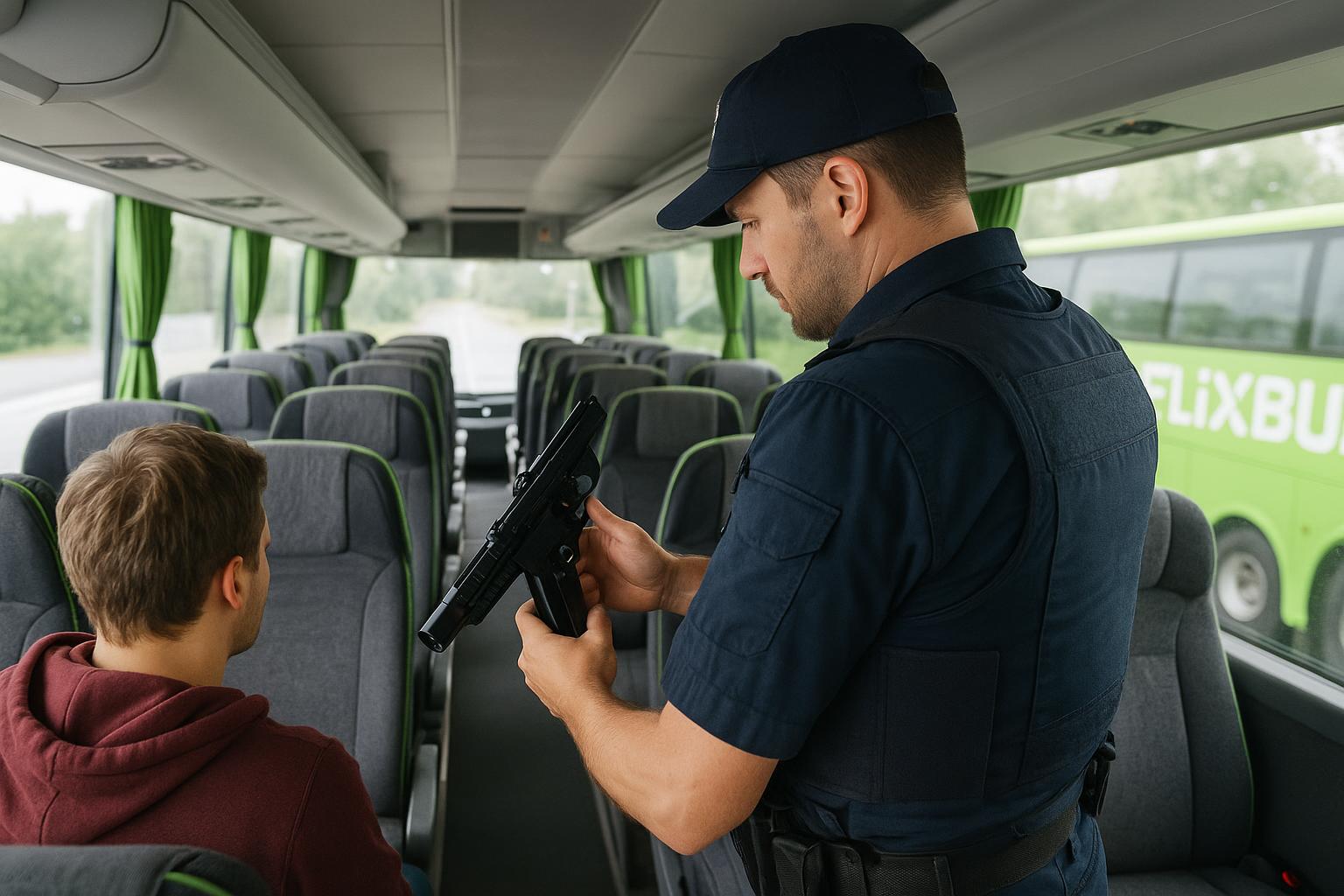 Broń w FlixBusie. Alarm na trasie do Ostendy