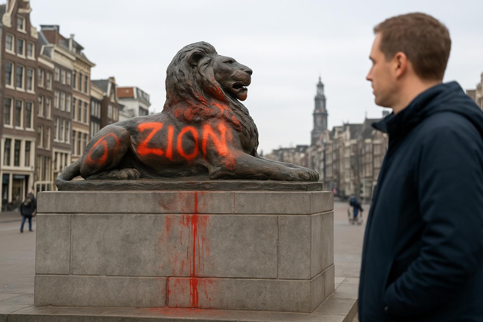 Amsterdam: wandale zbezcześcili pomnik na Dam
