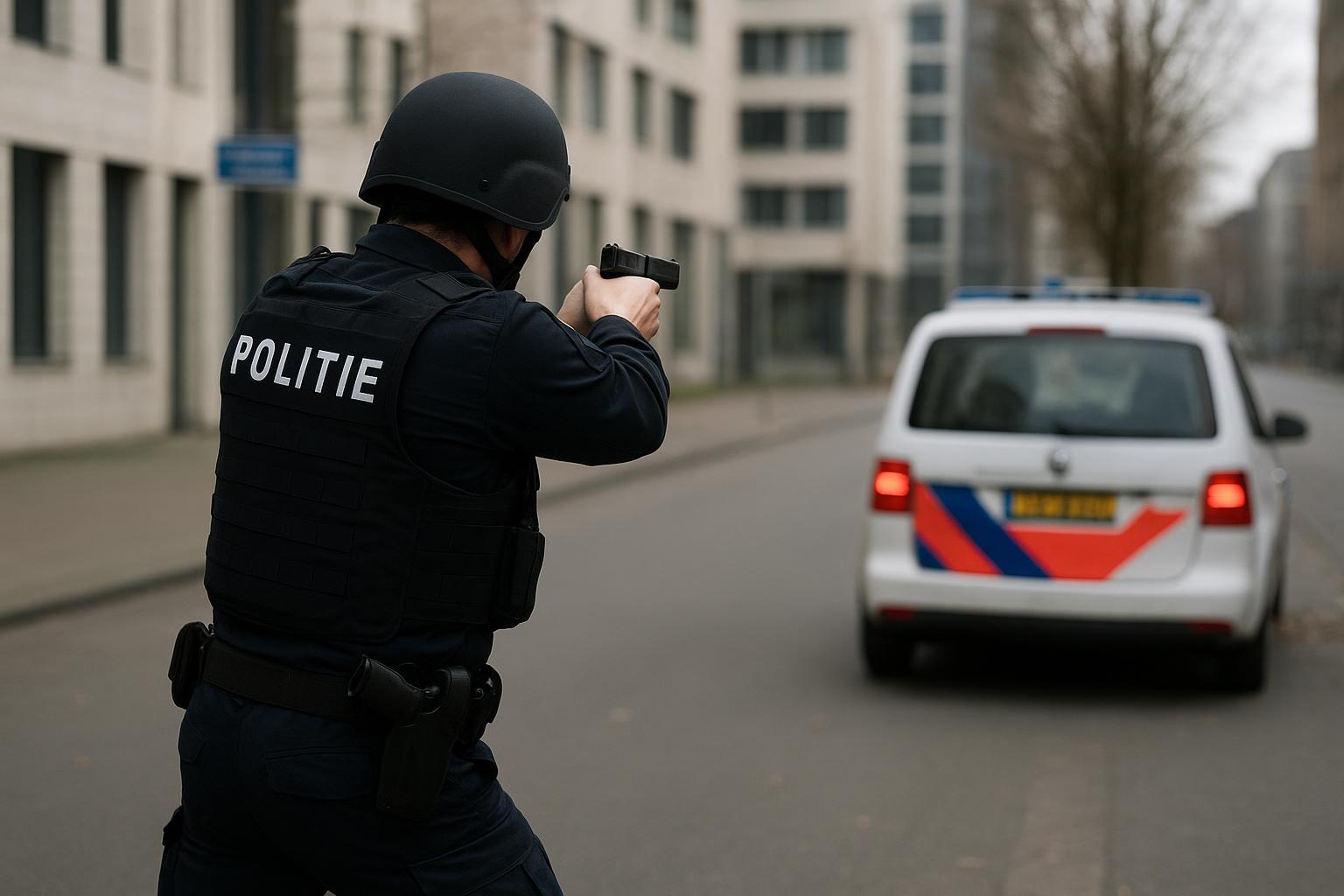 Strzały policji w Rotterdamie po groźbie bronią