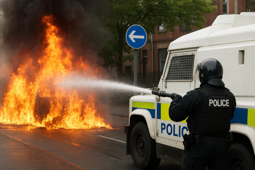 Belfast płonie. Policja użyła armatek wodnych