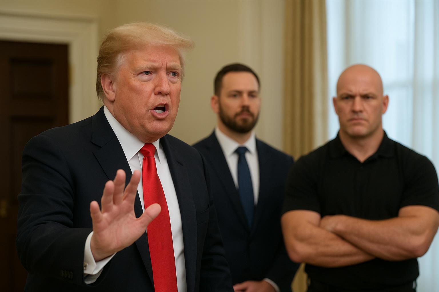 Trump i UFC w Białym Domu. Show budzi gniew